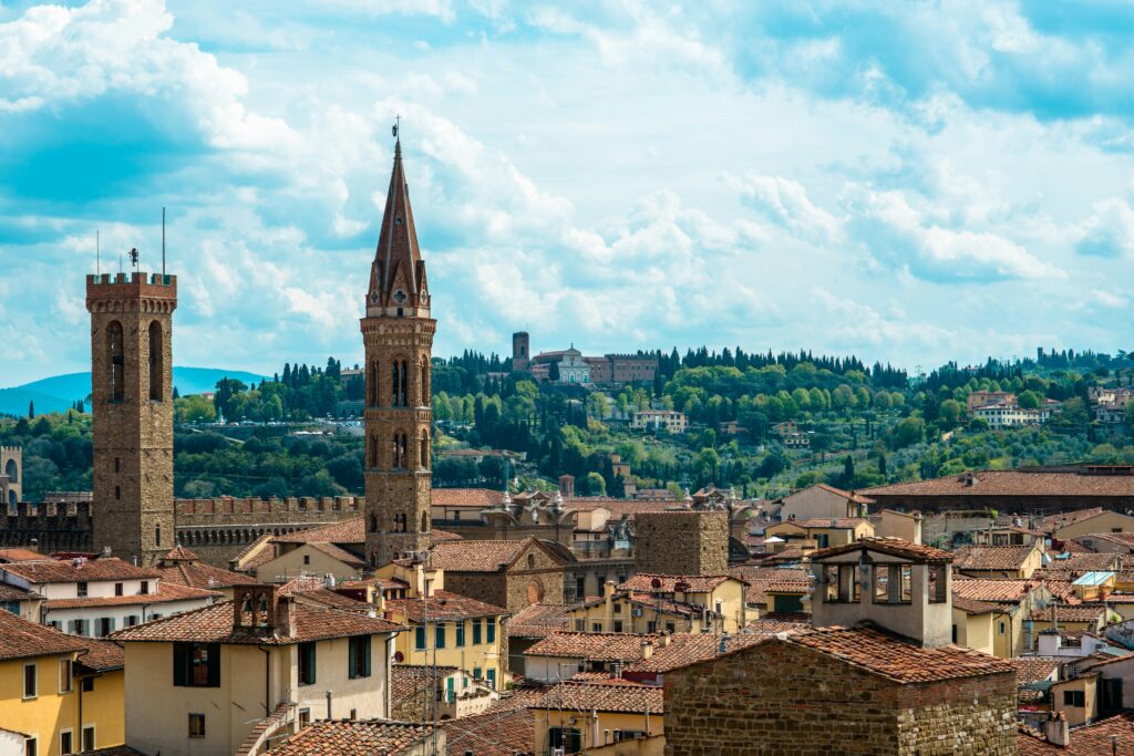 Florence houses rooftop view