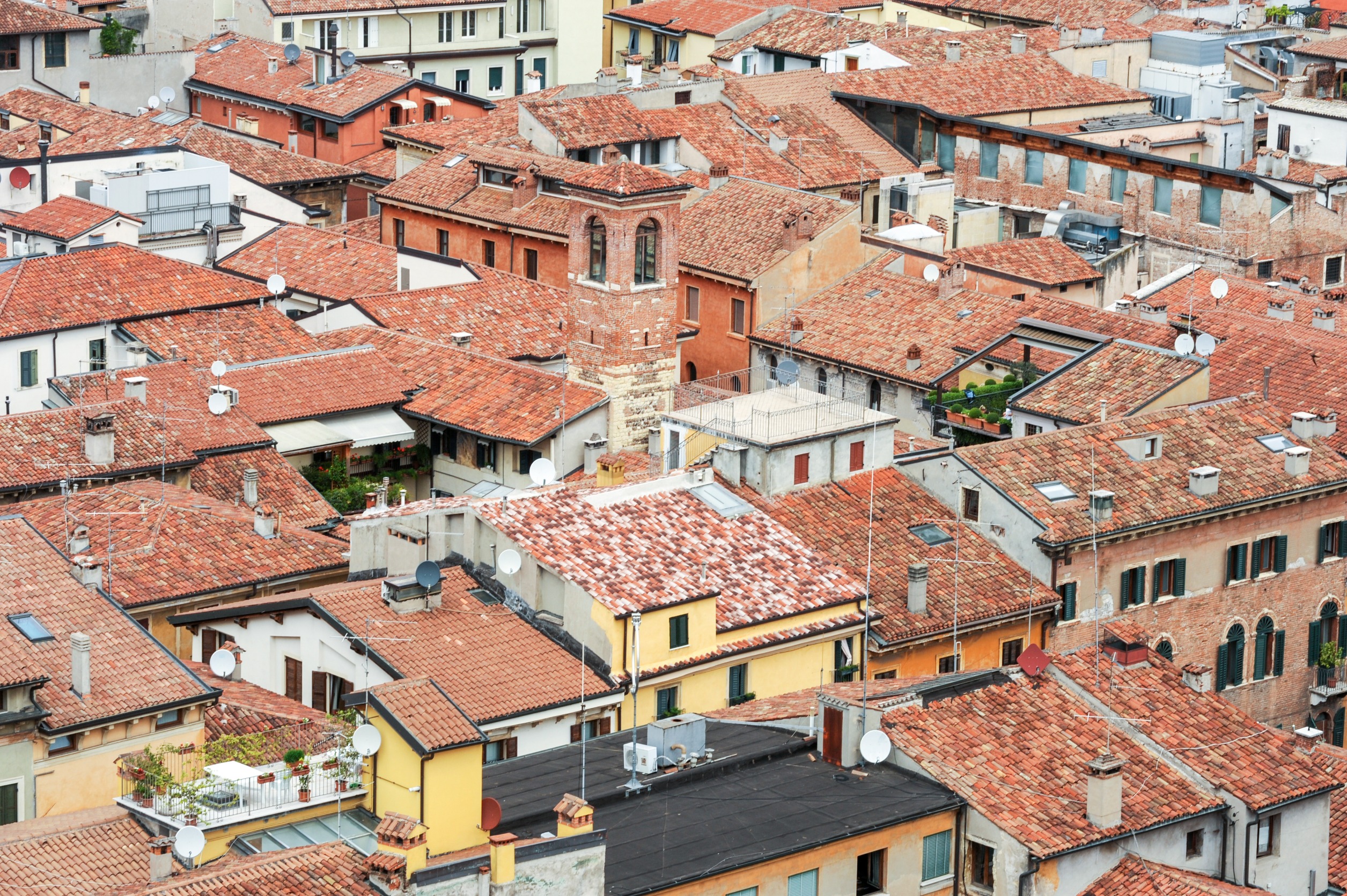 verona-stone roofs, terracotta tiles