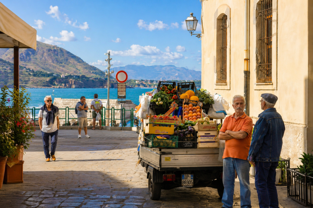 retire in cefalu italy